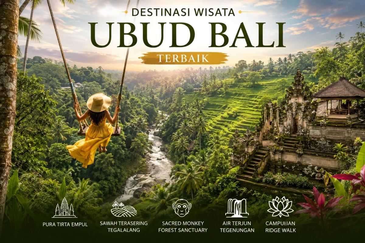 25 Destinasi Wisata di Ubud Bali Terbaik 2026 dan Harga Tiketnya