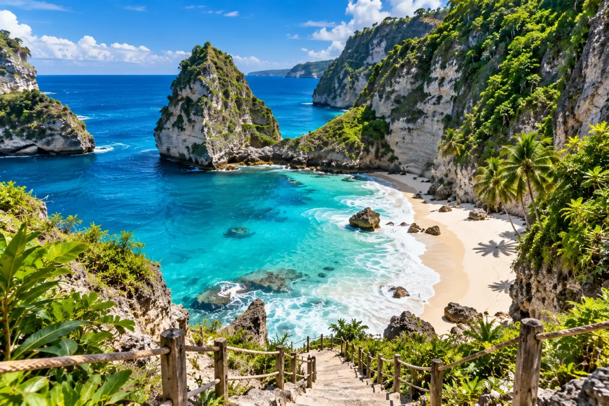 Tembeling Beach Nusa Penida: Cara ke Lokasi, Tiket dan Natural Pool