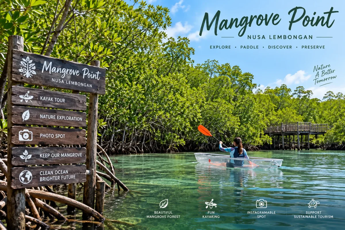 Tickets Mangrove Point Nusa Lembongan + Kayaking & Mangrove Tours