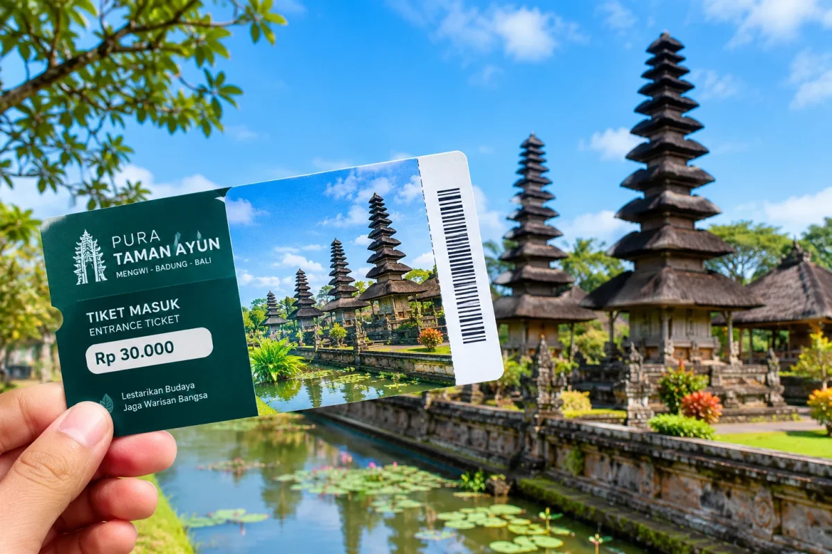 Tiket Masuk Taman Ayun 2026, Tarif WNI dan WNA Terbaru