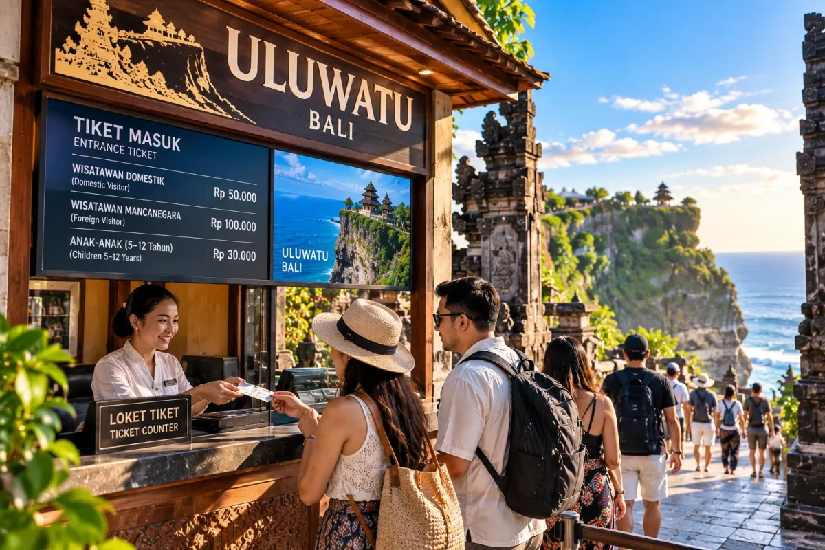 Tiket Masuk Uluwatu Bali Terbaru untuk WNI dan WNA