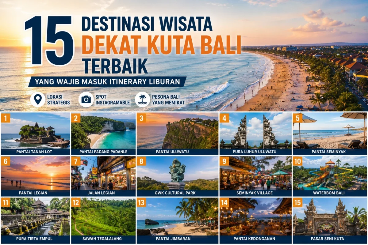 Tourist Attractions Near Kuta Bali: 15 Amazing Places You Should Visit