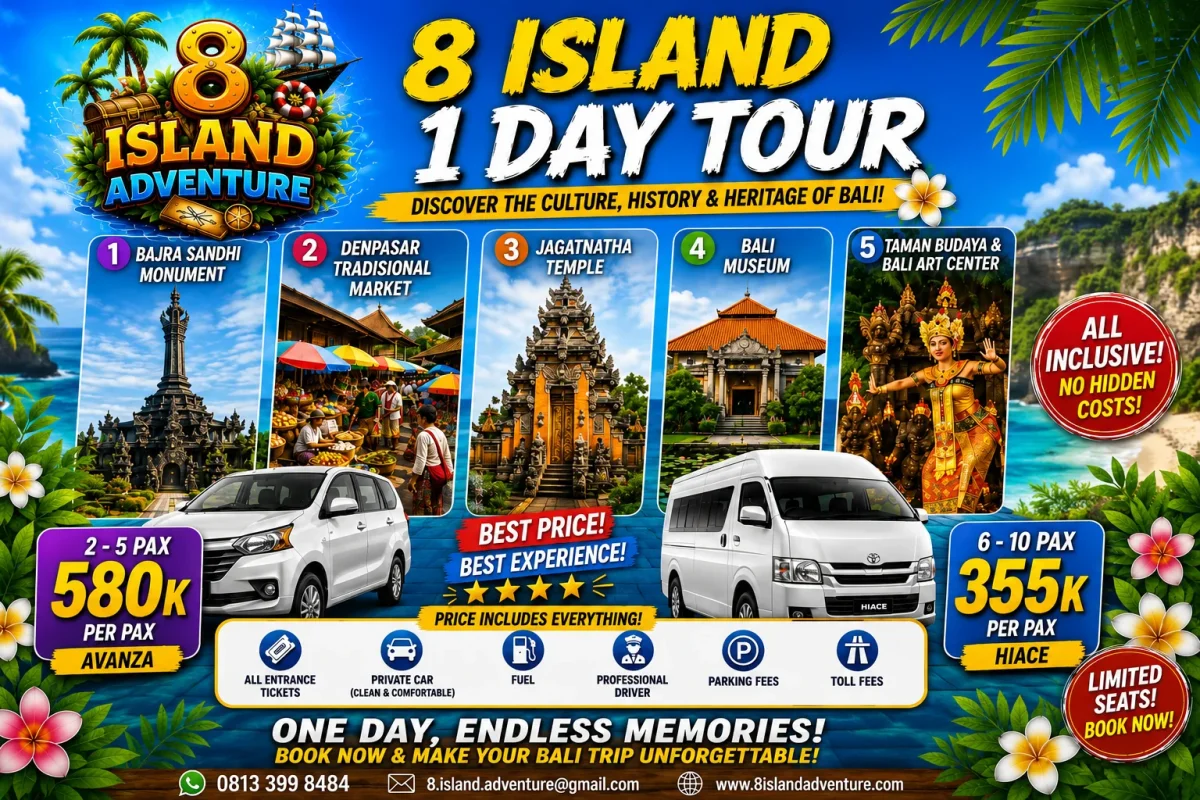 8 Island 1 Day Tour: Discover Bali’s Culture, History, and Heritage in One Day