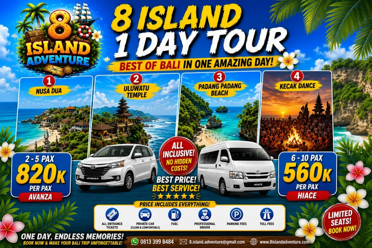 Experience the Best of Bali in One Amazing Day | 8 Island 1 Day Tour