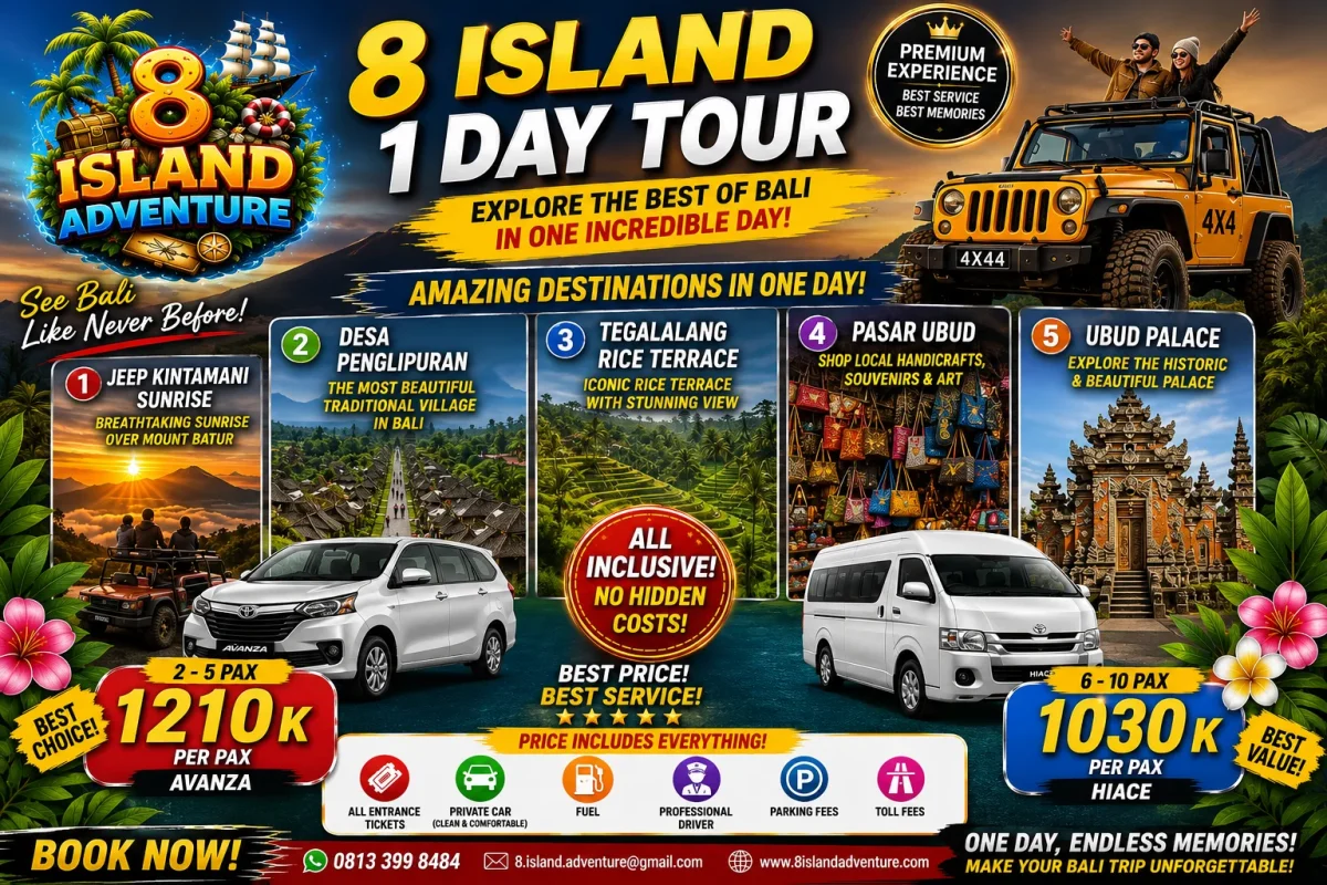 Lihat Bali dengan Cara yang Berbeda, Jelajahi Destinasi Ikonik dalam Satu Hari