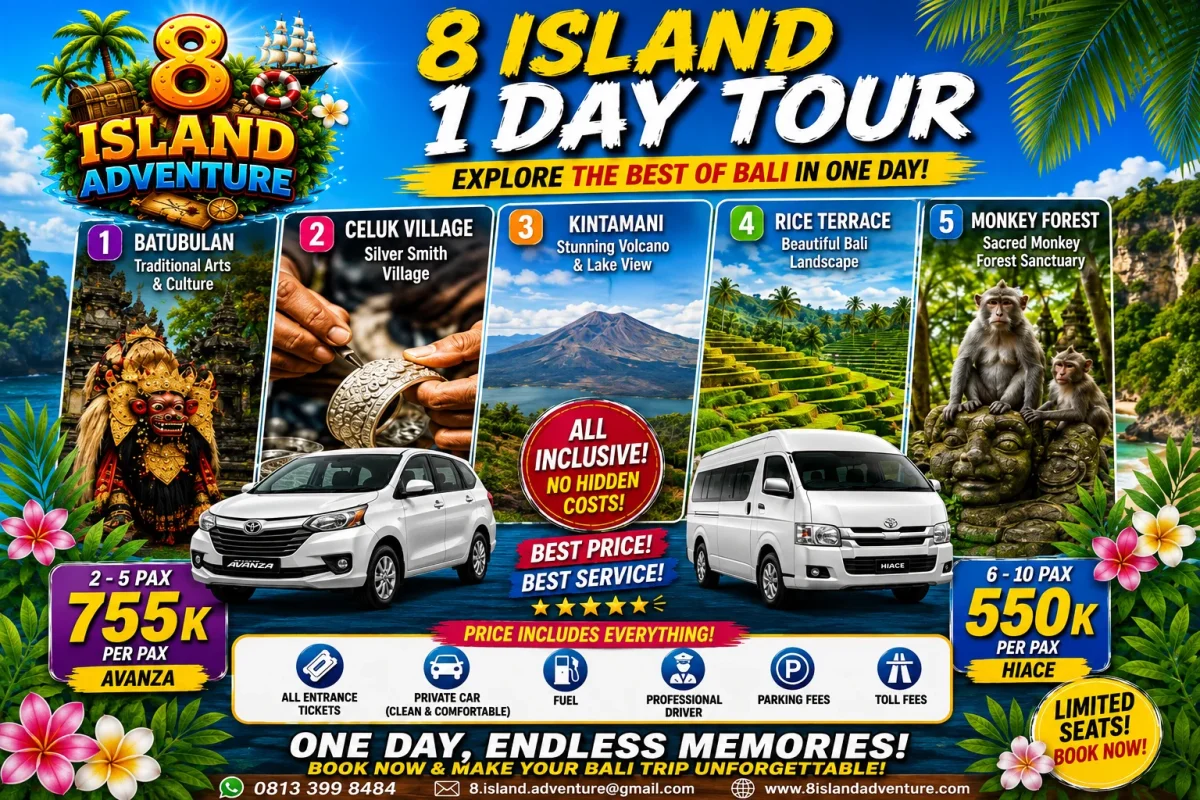 Explore the Best of Bali in One Day | 8 Island 1 Day Tour