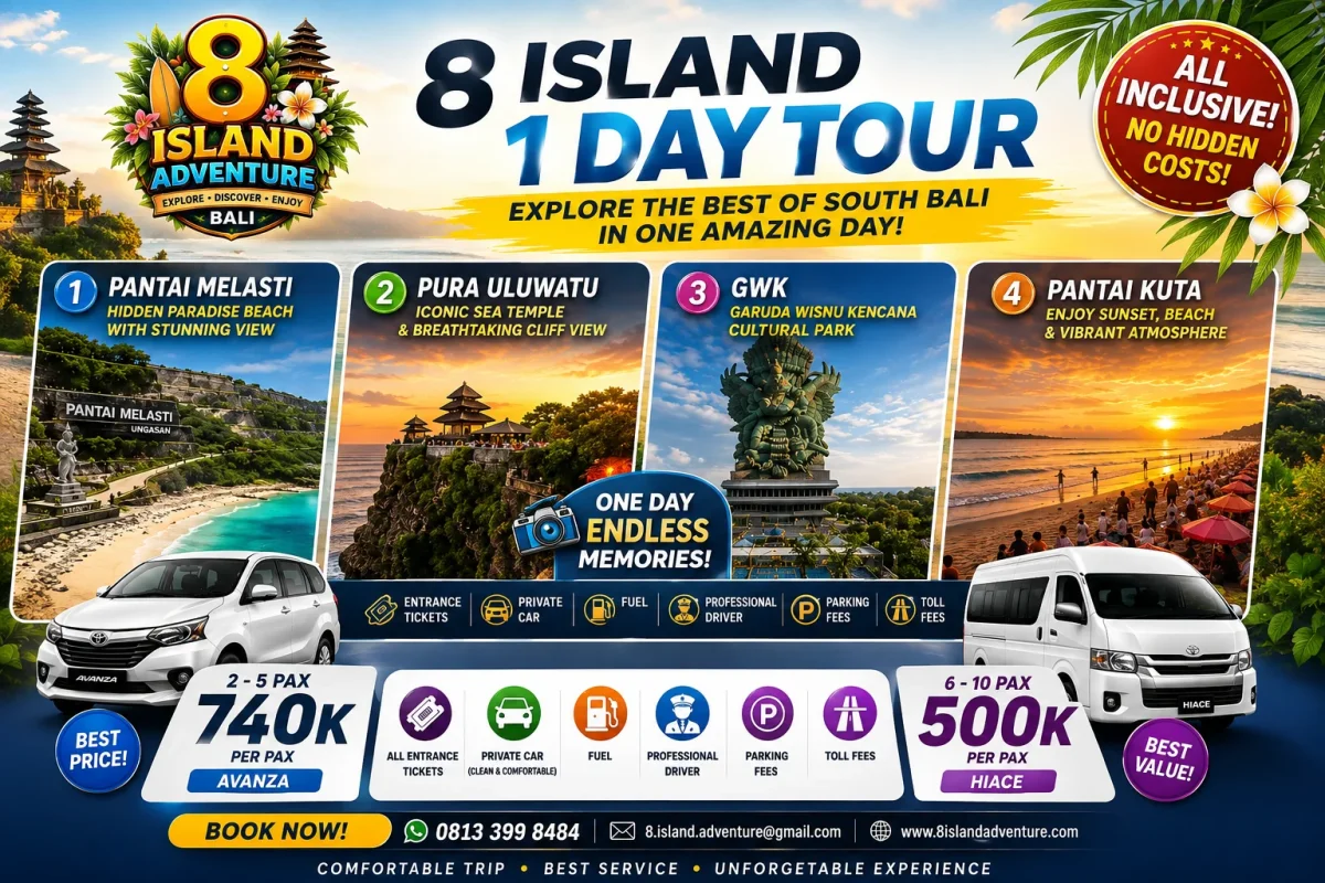 Cuma Punya Sehari di Bali? Yuk Jelajahi Destinasi Ikonik Bali Selatan